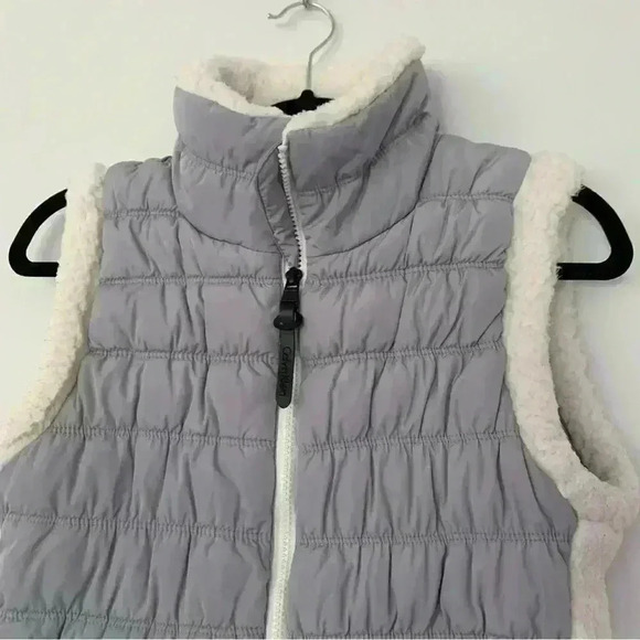 Calvin Klein Performance Ice Blue Sherpa Puffer Vest Women's Size Small - Picture 2 of 10